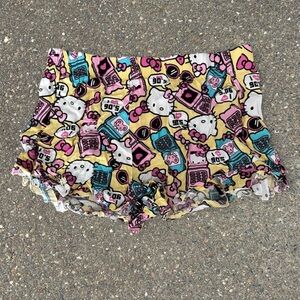 Sanrio Hello Kitty Sleepwear with Pink and Yellow Shorts